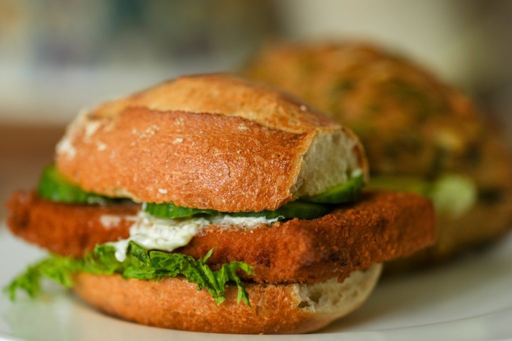hamburguesa de pescado