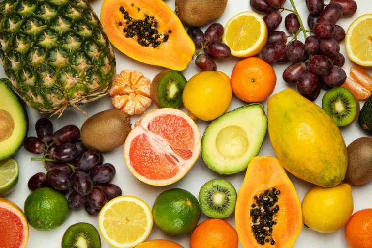 Frutas con agua