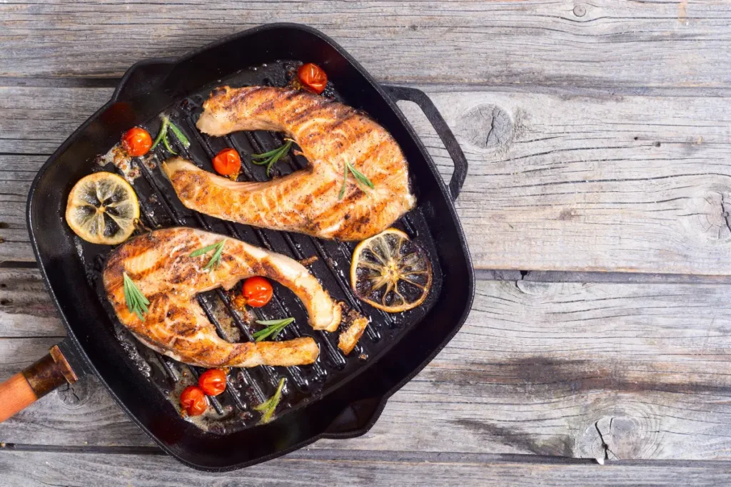 pescados frescos plancha